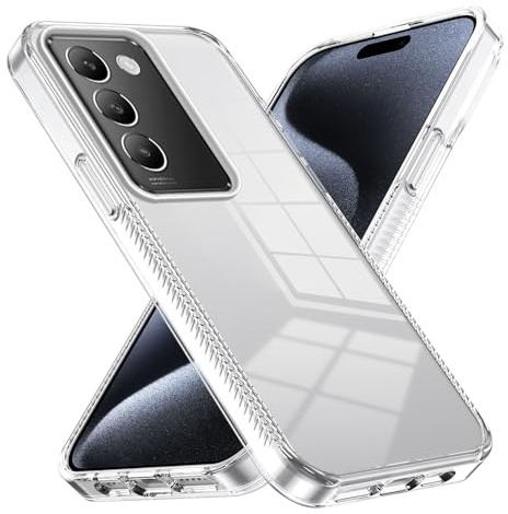 Coque arrière pour smartphone Crystal Clear Compatible avec Vivo Y100 (IDN) 2024 Coque, PC acrylique rigide, coque arrière de protection ultra fine, anti-rayures et absorbant les chocs compatible avec