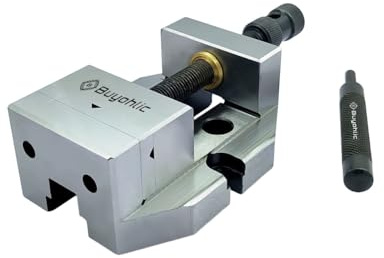 Buyohlic Präzisions-Schraubstock, 60 mm, Backenbreite, Schleifstahl, Schraubstock