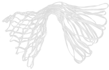 MUSISALY 2St Nylon-Basketballnetz Basketball-Mesh Austausch des Basketballkorbnetzes einzelne Fußballnetztasche Basketball net Mini-Basketballkorb Basketballfelge Basketball-Netz Weiß