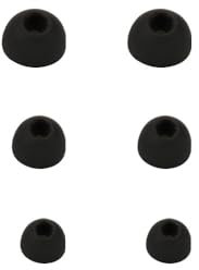 6PCS For CMF by NOTHING BUDS Pro 2 Eartips Earbuds Tips Silicone Accessories Earphone Kits Cover Replacement Ear Buds Tips Eargels Earcap (BLACK)