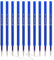 MengRan Gelschreiberminen für Click-Stifte, 0,5 mm Spitze, feine Spitze, schnell trocknende Tinte, kompatibel mit Pilot G2 (Original Gel-Tintenminen, 10 Stück, blaue Tinte)