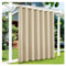 Rideaux Pergola Exterieur Rideaux d'extérieur imperméables for Jardin, Rideau occultant for terrasse, Porche, pergola, terrasse Couverte, Gazebo(Beige,2PCS_W52XH108IN-132X275CM)