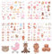 Fugoviin 8 Bögen 220 Motive sticker fotoalbum, Kinder und Baby fotoalbum sticker, Verschiedene Musterdesigns, für DIY party, Gästebücher, Erinnerungsbücher und Fotoalben