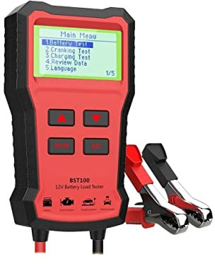 JOLIANE BST100 Testeur de Batterie de Voiture 12V 220AH 200 0cca Outil de Test de Batterie multilingue for Le Test de Chargement Rapide de la Voiture