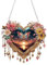 CXINLky DIY Diamond Art Painting Anhänger mit Kette, Sonderform Diamant Painting Valentinstag Fensterbilder, 5D Diamond Malerei Wandbehang Kits für Fenster Wand Garten Decor-05-Herz Schmetterling