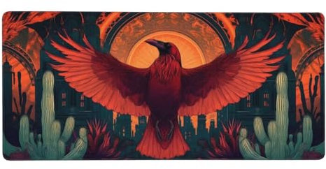 Gaming Mouse Pad Yellow Desk Mat Bird Mouse Mat XXL 700x400x3mm Large Mouse Mat Water Resist Surface Anti-Slip Rubber Base, Improved Precision and Speed Mouse Pads Stitched Edges, for Gaming t-1336