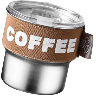 Bicchieri da caffè isolati termicamente da 400 ml, con coperchio a prova di perdite, per casa, ufficio o viaggio