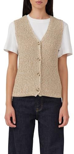 s.Oliver Strickweste im Slim Fit mit Knopfleiste