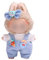 NHQZ Kleidung für 17 cm Labubu Puppe,Labubu Puppen Zubehör,Ohne Puppe, Süße Puppenkleidung DIY Geschenk,1 Schleife, 1 T-Shirt, 1 Strampler, blaues Set