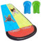 JOAASU Double Water Slide with 2 Inflatable Surfboards, 480x145cm/189x57in Garden Water Slide, Inflatable Pool Slide with Sprinkler for Kids Adults Outdoor Water Play Activities