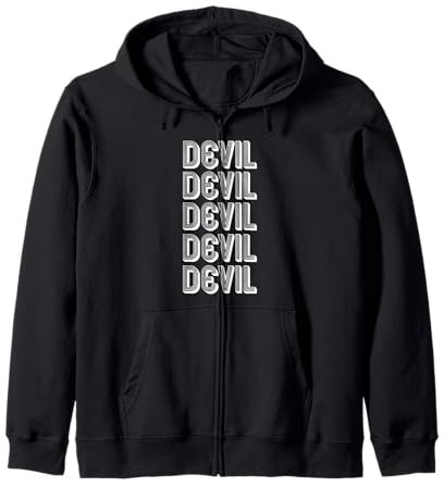 Diavolo Felpa con Cappuccio