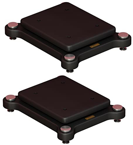 Subwoofer Isolation Stand with Fixed Copper Nails - Speaker Isolation Feet Platform and Riser Stabilizer Base for Standard Speakers