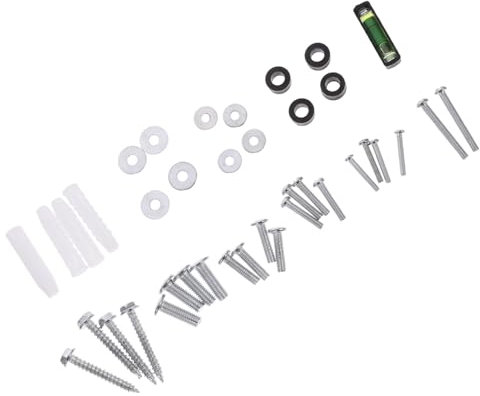 SHINEOFI Tv Stand Mounting Screws Iron Screws for Tv Wall Mount for Heavy Duty Mounting and Wall Plugs