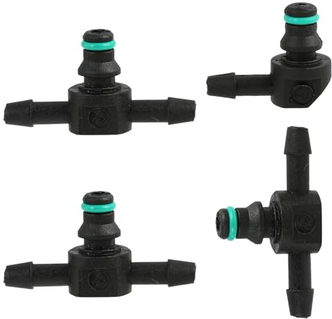 4 Pièces Connecteur de Retour Gasoil Injecteur pour Systèmes Common Rail, Connecteurs de Tuyau de Retour Injecteur Diesel, Raccords de Tuyaux Universels Étanches