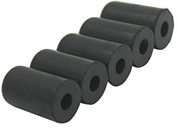 Generic Cello -Rock -Stopp, Lederpolster Pin Kappe Cello Stopper Gummi Endpin Anker Stopper Ruhehalter 5 Teile für die Cellist Übung Performance