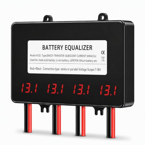 HC02 Battery Equalizer for 4 x 12V Batteries Balancer Active Voltage Lead Acid Li li-ion LiFePO4 Battery