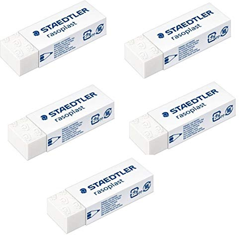 Staedtler Large Rasoplast Pencil Eraser (526 B20) Pack of 5 Erasers