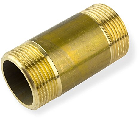 Stabilo-Sanitaer Messing Rohrdoppelnippel 3/4 Zoll x 100 mm DN20 Rohrnippel Langnippel Gewindefitting Fitting