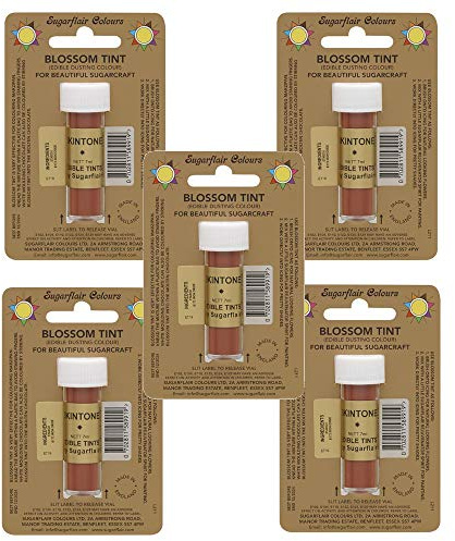 5 x Sugarflair Skintone Edible Blossom Tints Food Colour Colouring Dust Powder