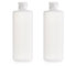 Lot de 2 flacons vides rechargeables en plastique transparent souple avec couvercle à rabat pour lotion tonique, gel douche, shampooing (400 ml)