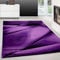 Teppium Moderner Kurzflor Teppich Wohnzimmer 200x300 (200 x 290 cm) Lila - Flauschiger Teppich Waschbar, Abstrakt Design, Pflegeleicht, Weich - Ideal für Schlafzimmer, Esszimer und als Küchenteppich