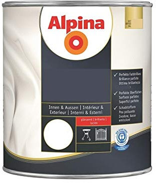 ALPINA VERNICI DAW ITALIA SMALTO SINTETICO LUCIDO COLORE RAL 9010 BIANCO PURO 750 ML 910322