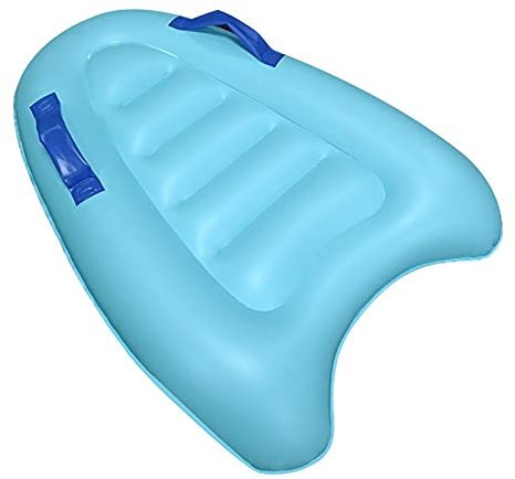 Yue668 Aufblasbare Schwimm Lounge Pool Strandkorb Float Lounger Raft Wasserbett Surfbrett 75X60 cm für Erwachsene Kinder Baby (Marine)