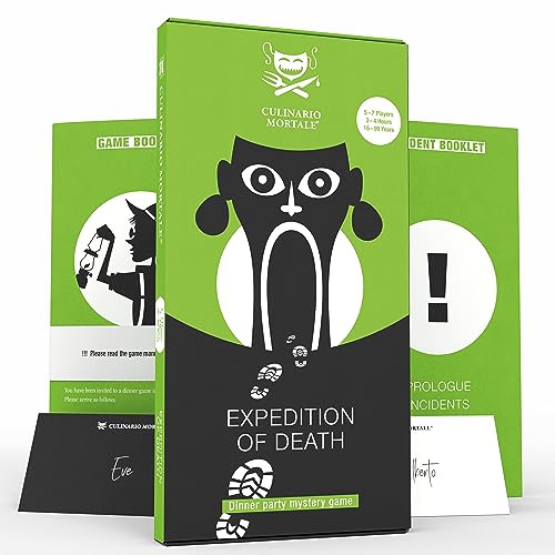 Culinario Mortale Expedition of Death – A Modern Murder Mystery Party Game for 5-7 Player