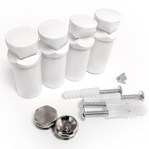 Accessoires de radiateur, porte-serviettes, supports universels chromés, blancs, noirs, valves de radiateur (supports blancs avec prises)