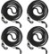 4Pcs Eyeglasses Straps Chain, Nylon Non-Slip Glasses Strap Spectacles Adjustable Neck Cord Retainer Lanyard Black Glasses Holder, 70cm/27.55inch