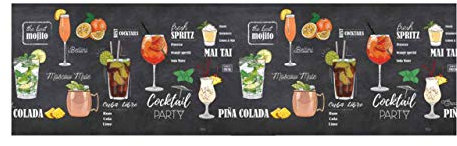 BIANCHERIAWEB Tappeto Passatoia Cucina Antiscivolo Stampa Digitale Sprinty Dis. Pub 50x230 Pub