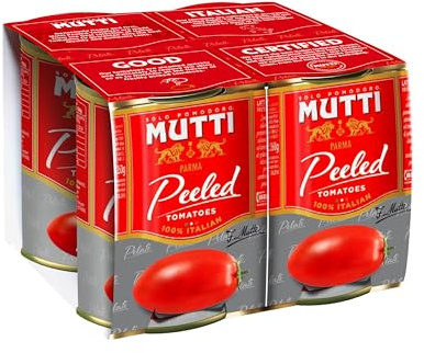 Mutti - Pelati Peeled Tomatoes, 400g, (Pack of 4)