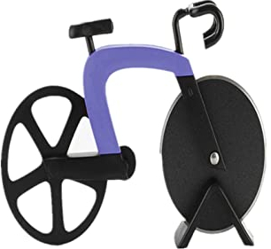 Pizza Cutter Creative Bicycle Pizza Roller Cutter Practical Dual Pizza Wheel Slicer for Pizza Lovers Kitchen Party Supplies
