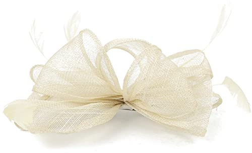 Kopfschmuck Fascinator Beige Fascinator Hut Derby Hüte für Fascinator Stirnband Stirnband Tea Party Kleiderhüte Für Damen