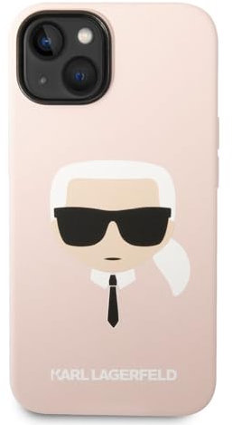 Karl Lagerfeld KLHCP14SSLKHLP hülle für 14 6,1 hardcase rosa/pink Silicone Karl`s Head