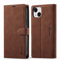 LOLFZ Wallet Case for iPhone 14, Premium Leather Case Card Holder Kickstand Magnetic Closure Flip Case Cover for iPhone 14 - Brown