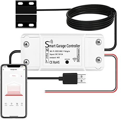 Lechnical Tuya WiFi Garage Door Opener Telecomando Intelligente Sensore Supporto App Controller vocale Compatibile con Alexa Google Home