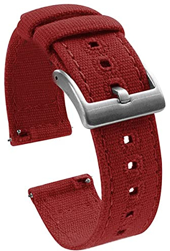 Niziruoup Uhrenarmband Canvas mit Schnellverschluss 18mm 20mm 22mm Prämie Fabric Segeltuch Armband für Uhr, Quick Release Canvas Watch Strap Ersatzarmbänder Uhrenarmbänder Männer Frauen