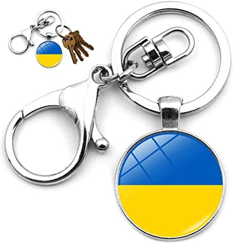 Danlai Ukraine Flaggenschlüssel Ring Ukrainischer Schlüsselbund Charme Key Ring Schmuck Schmuck Für Taschenzubehör