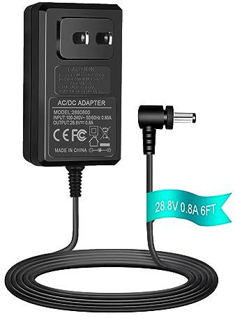 28.8V 800mAh Charger for Shark IONFlex IF250 IF200 IF201 IF202 IF281 Shark IR101 ION F80 IR100 IR141 IR70 Vacuum Cleaner Power Supply Cord UL Listed Replacement Charger
