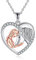 VONALA Mädchen und Pferd Halskette für Mädchen 925 Sterling Silber Pferd Anhänger Kette Pferdeschmuck Geschenke für Damen (Pferd 02)