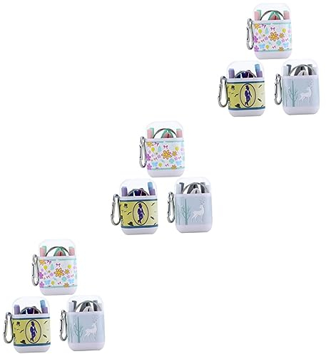 Healifty 9 Set Paglia Pieghevole Cannucce Frullate Cannuccia Portatile Abito Cannuccia in Silicone Cannuccia Riutilizzabile Cannuccia Pieghevole Bevande Miscelatore