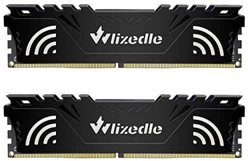 DDR4 2666MHz Desktop Memory RAM 16GB Kit (2x8GB) CL19 U-DIMM Wlizedle PC Computer Arbeitsspeicher PC4-21300 288-Pin 1.2V Non-ECC Unbuffered 1Rx8 Upgrade Desktop Speicher für Heimcomputer, Schwarz