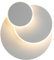 Toolight Wandleuchte Rund Innen, 15W Kreative 350° Drehbar Aluminum LED Wandlampe, Eclipse 3 in 1 Moderne LED Wandbeleuchtung Rund, 3000K Warmweiß für Schlafzimmer Wohnzimmer Treppenhaus