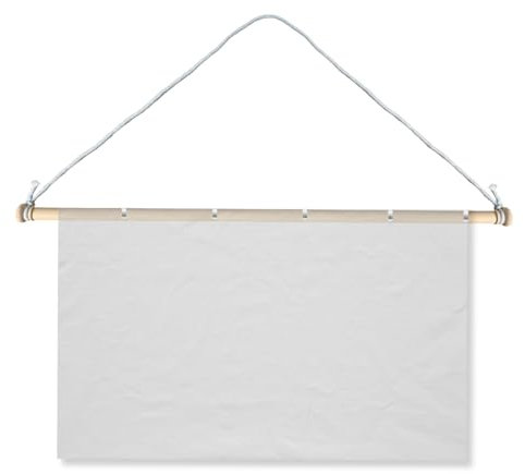 Beyeutao Tapisserie-Aufhänger aus Holz, verstellbare Teleskopstange, 81,3-111,8 cm, Wandaufhängung für Flaggen, Teppiche und Raumdekoration