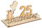LgowithU Holz-Schild Gästebuch, 25 Geburtstag Deko für Mann Frau Geldgeschenke mit mit LED Lichterkette Ständer,Holz 25 Geburtstag Deko,Coole Geschenkideen zum 25 Geburtstag Tischdeko (25)