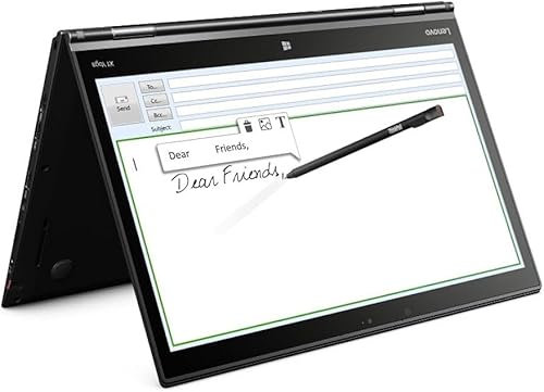 Lenovo ThinkPad X1 Yoga Gen 1, 14 FHD Touchscreen 2-in-1 Laptop, Intel Core i5-6300U up to 3.0GHz, 8GB RAM, 256GB SSD, Stylus Pen, Backlit Keyboard, Webcam, Windows 10 Pro (Renewed)