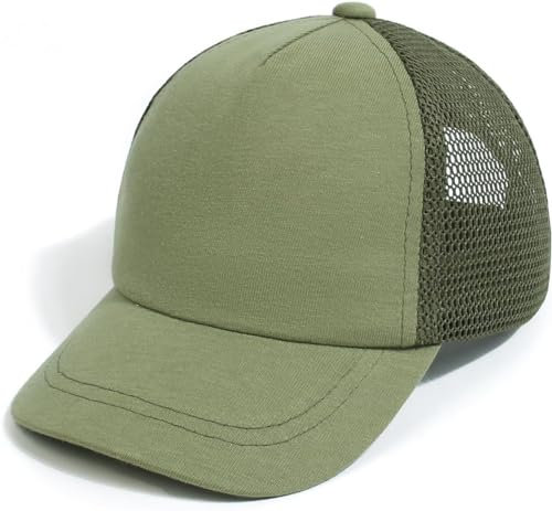 DRESHOW Bambino Trucker Cappello Sole - Tinta Unita & Dinosauro Fantasia per Ragazzi Ragazze