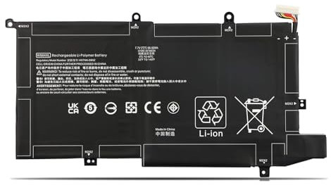 WS04XL Batterie d'ordinateur Portable Compatible avec HP Spectre X360 14-EA 14T-EA00 14-EA0510la 14-EA0007NA 14-EA0023DX 14-ea0378ng Pavilion Gaming 15-EC1025LA L97352-2D1 Series (7.7V 66.52Wh)