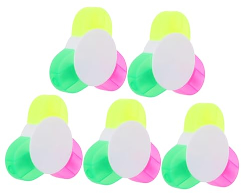 Parliky Textmarker 5-farbige Leuchtstifte Kompakt Robust Ideal Für Kunst Von Jungen Und Mädchen Markierungen Für Erwachsene